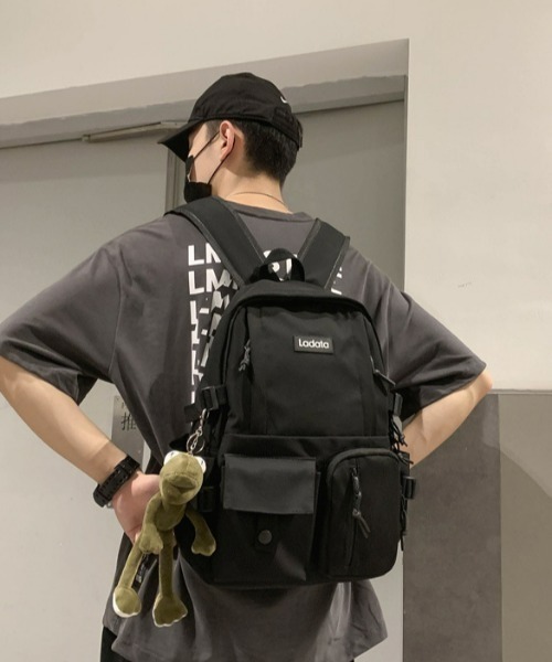 CLEA(クレア)の「ユニセックス 無地 シンプル カジュアル リュック/バックパック(バックパック/リュック・レディース・ホワイト/ブラック/ブルー/レッド/カーキ・FREE)」の15枚目の写真