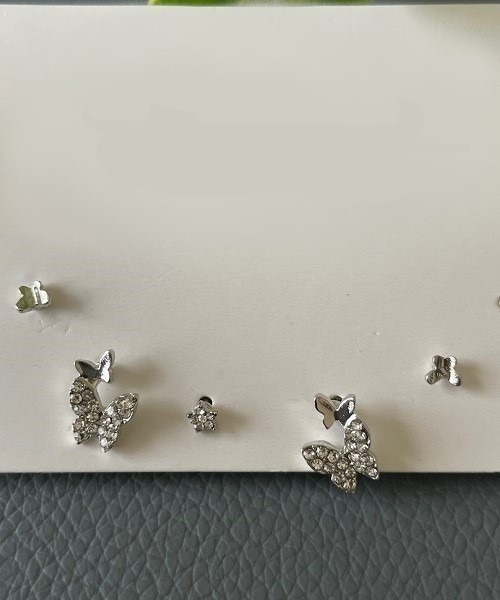 Ritomo De Ricco（リトモ・デ・リコ）の「シルバー925ポスト　バタフライピアスセット（ピアス（両耳用）・レディース・A/B・FREE）」の7枚目の写真
