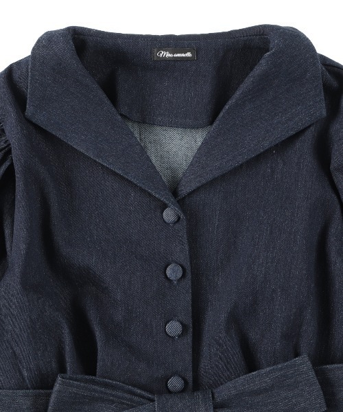 MIRO AMURETTE（ミロアミュレット）の「paris denim jacket/ペプラムデニムジャケット（デニムジャケット・レディース・ネイビー・FREE）」の20枚目の写真
