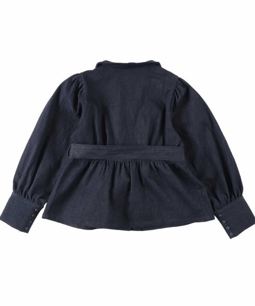MIRO AMURETTE（ミロアミュレット）の「paris denim jacket/ペプラムデニムジャケット（デニムジャケット・レディース・ネイビー・FREE）」の4枚目の写真