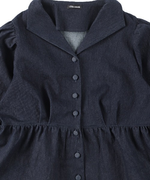 MIRO AMURETTE（ミロアミュレット）の「paris denim jacket/ペプラムデニムジャケット（デニムジャケット・レディース・ネイビー・FREE）」の14枚目の写真