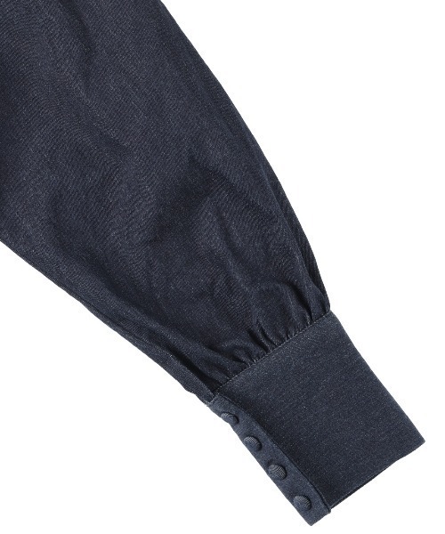MIRO AMURETTE（ミロアミュレット）の「paris denim jacket/ペプラムデニムジャケット（デニムジャケット・レディース・ネイビー・FREE）」の8枚目の写真
