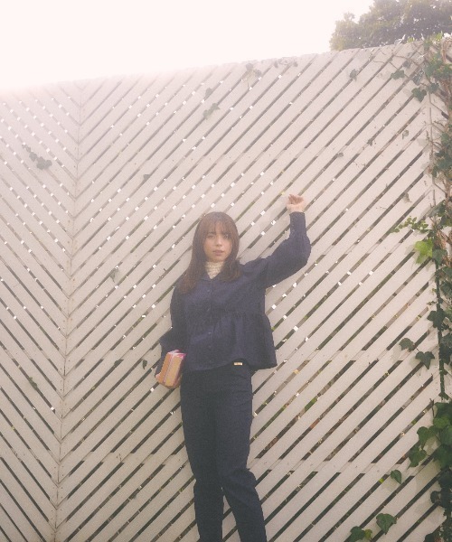 MIRO AMURETTE（ミロアミュレット）の「paris denim jacket/ペプラムデニムジャケット（デニムジャケット・レディース・ネイビー・FREE）」の7枚目の写真