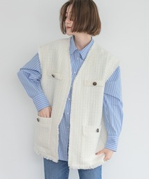 A part by | ウールコンツイードベスト　157404(ベスト)