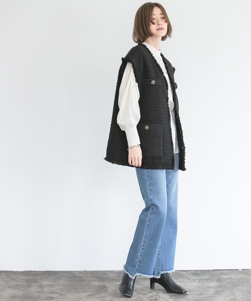 ウールコンツイードベスト157404