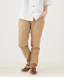 CUBE SUGAR | WEB限定無地ツイルウエストゴムテーパードパンツ(チノパンツ)