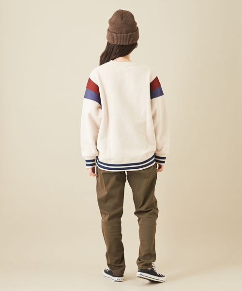 CUBE SUGAR(キューブシュガー)の「WEB限定無地ツイルウエストゴムテーパードパンツ(チノパンツ・レディース・ベージュ/カーキ/ブラック・M/L/LL)」の22枚目の写真