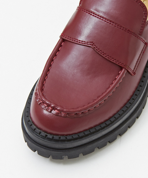 PICHE ABAHOUSE（ピシェ アバハウス）の「【晴雨兼用】厚底ローファー（ローファー・レディース・ホワイト/ボルドー/カーキ/ブラック・L/M/S）」の6枚目の写真