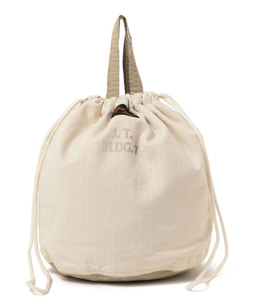 BEAMS BOY（ビームスボーイ）の「NAPRON × BEAMS BOY / 別注 ヘリンボーン ステンシル ペイシェントバッグ（トートバッグ・レディース・ナチュラル/オリーブ・ONE SIZE）」の5枚目の写真