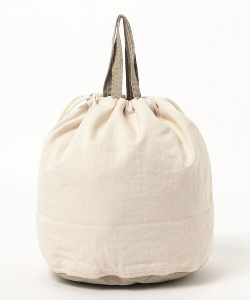 BEAMS BOY（ビームスボーイ）の「NAPRON × BEAMS BOY / 別注 ヘリンボーン ステンシル ペイシェントバッグ（トートバッグ・レディース・ナチュラル/オリーブ・ONE SIZE）」の6枚目の写真