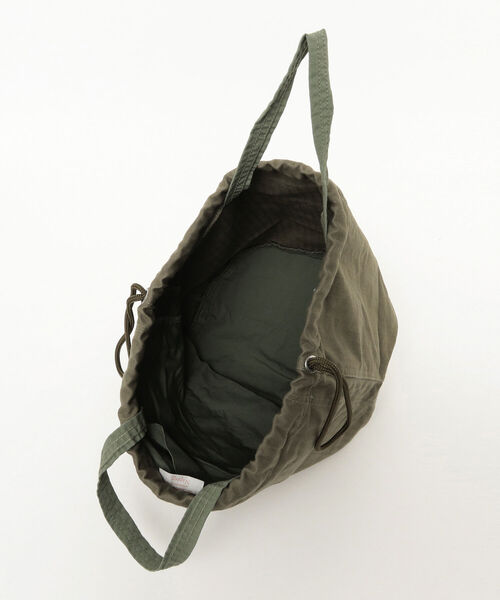 BEAMS BOY（ビームスボーイ）の「NAPRON × BEAMS BOY / 別注 ヘリンボーン ステンシル ペイシェントバッグ（トートバッグ・レディース・ナチュラル/オリーブ・ONE SIZE）」の13枚目の写真