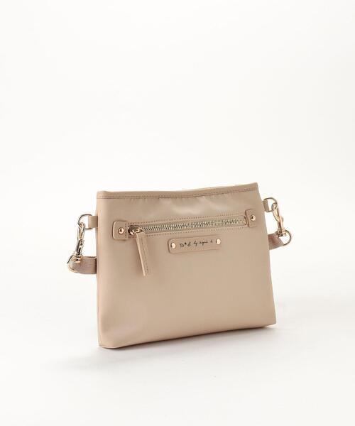 To b. by agnes b.(トゥービーバイアニエスベー)の「WT47 POCHETTE マルチポシェット(ショルダーバッグ・レディース・ベージュ・FREE)」の3枚目の写真