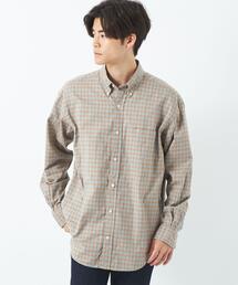 green label relaxing | FINE BASIC ピンオックス/チェック BIG ボタンダウン シャツ(シャツ/ブラウス)