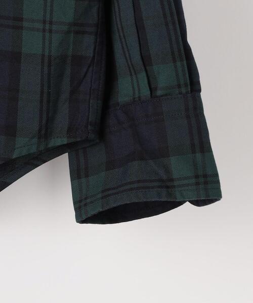 green label relaxing（グリーンレーベルリラクシング）の「FINE BASIC ピンオックス/チェック BIG ボタンダウン シャツ（シャツ/ブラウス・メンズ・ホワイト/ベージュ/ネイビー・S/M/L/XL）」の12枚目の写真