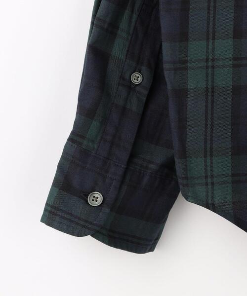 green label relaxing（グリーンレーベルリラクシング）の「FINE BASIC ピンオックス/チェック BIG ボタンダウン シャツ（シャツ/ブラウス・メンズ・ホワイト/ベージュ/ネイビー・S/M/L/XL）」の13枚目の写真