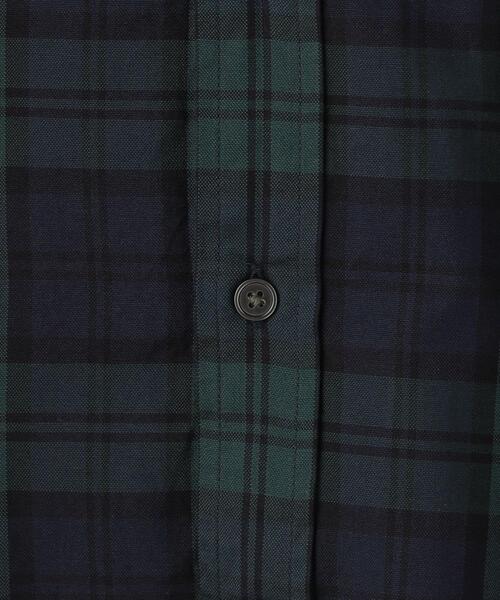 green label relaxing（グリーンレーベルリラクシング）の「FINE BASIC ピンオックス/チェック BIG ボタンダウン シャツ（シャツ/ブラウス・メンズ・ホワイト/ベージュ/ネイビー・S/M/L/XL）」の15枚目の写真