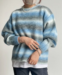 グラデーションニット