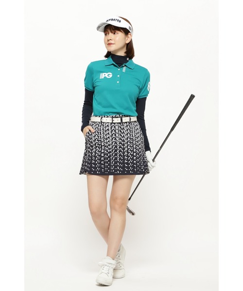 PEARLY GATES(パーリーゲイツ)の「【PEARLY GATES】BEATRIX PLUS長袖ハイネックカットソー プルオーバー<グラデーションロゴ>(Tシャツ/カットソー・レディース・ホワイト/ネイビー・SMALL/MEDIUM/LARGE/X-SMALL)」の6枚目の写真