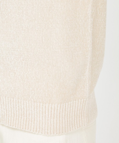 ikka（イッカ）の「球心柄モールクルーニット（ニット/セーター・メンズ・オフホワイト/グレー/ボルドー/ネイビー・S/M/L/XL）」の18枚目の写真