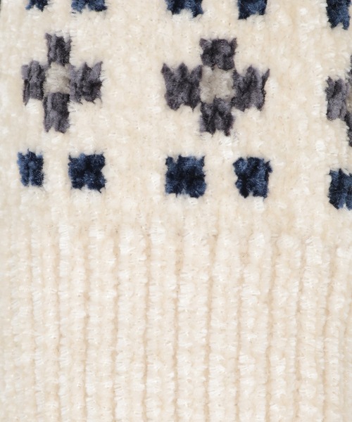 ikka（イッカ）の「球心柄モールクルーニット（ニット/セーター・メンズ・オフホワイト/グレー/ボルドー/ネイビー・S/M/L/XL）」の20枚目の写真