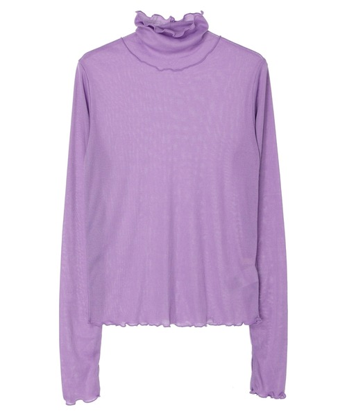 earth music&ecology（アースミュージックアンドエコロジー）の「シアータートルメロープルオーバー（Tシャツ/カットソー・レディース・ブラック/ベージュ/パープル/オフホワイト/オレンジ/グリーン・S/M）」の11枚目の写真