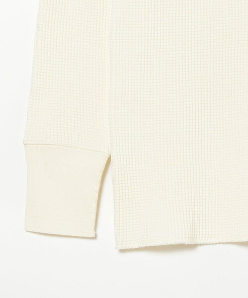 Healthknit(ヘルスニット)の「Healthknit / Heavy waffle Henley Neck T-shirt(ニット/セーター・メンズ・オフホワイト/ブラック系その他4・SMALL/MEDIUM/LARGE/X-LARGE)」の13枚目の写真