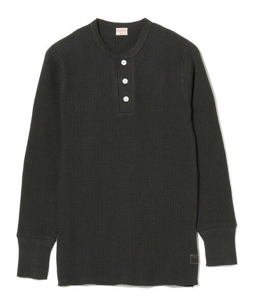 Healthknit(ヘルスニット)の「Healthknit / Heavy waffle Henley Neck T-shirt(ニット/セーター・メンズ・オフホワイト/ブラック系その他4・SMALL/MEDIUM/LARGE/X-LARGE)」の16枚目の写真