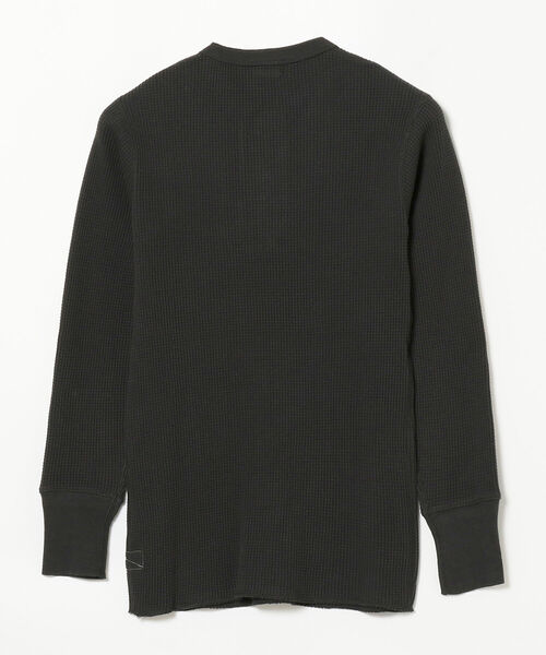 Healthknit(ヘルスニット)の「Healthknit / Heavy waffle Henley Neck T-shirt(ニット/セーター・メンズ・オフホワイト/ブラック系その他4・SMALL/MEDIUM/LARGE/X-LARGE)」の17枚目の写真