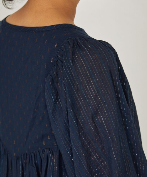 Freada(フリーダ)の「Freada/フリーダ インドオーロラストライプワンピース(ワンピース・レディース・イエロー/ネイビー・ONE SIZE)」の11枚目の写真