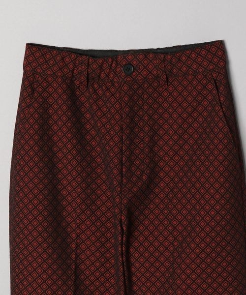 JEANASIS（ジーナシス）の「ダイヤガラジャガードストレートパンツ/167438（スラックス・レディース・ホワイト系その他/ブラウン系その他/グリーン系その他/レッド系その他・SMALL/MEDIUM）」の12枚目の写真