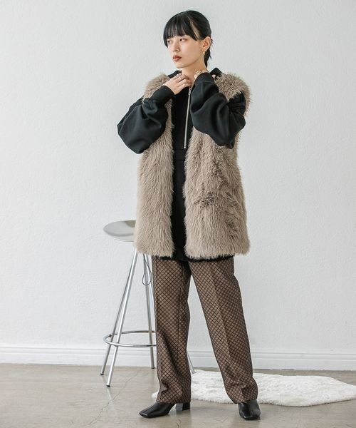 JEANASIS（ジーナシス）の「ダイヤガラジャガードストレートパンツ/167438（スラックス・レディース・ホワイト系その他/ブラウン系その他/グリーン系その他/レッド系その他・SMALL/MEDIUM）」の20枚目の写真