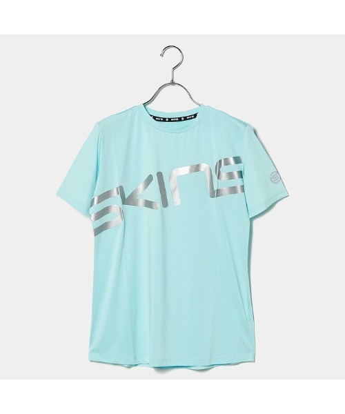 SKINS(スキンズ)の「SKINS(スキンズ)ロゴTシャツ(ポロシャツ・レディース・サックスブルー/ブラック/ホワイト・38/40/42)」の11枚目の写真