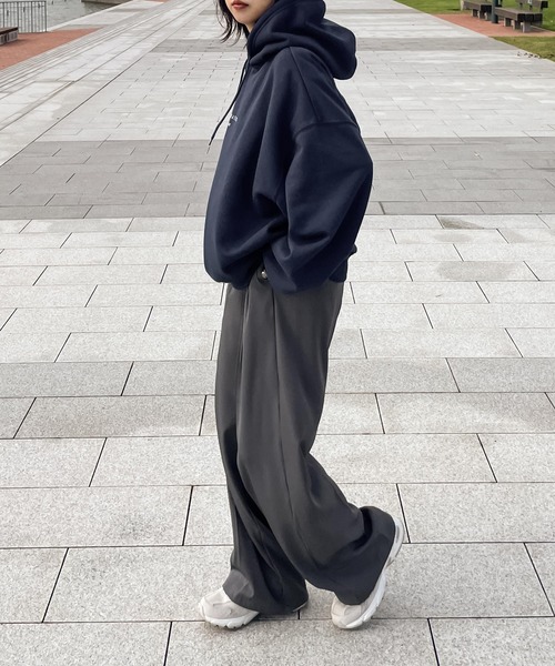 Chillfar（チルファー）の「CHILLFARロゴパーカー（パーカー・レディース・オートミール/ネイビー/杢グレー/ブラック/ダークグリーン/ブラウン/ホワイト/ブルー/ピンク・FREE）」の11枚目の写真