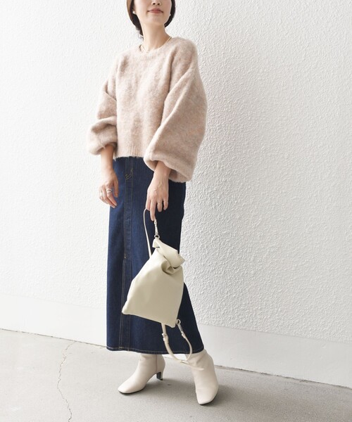 SHIPS（シップス）の「*モヘヤ混カラーシャギーニットプルオーバー