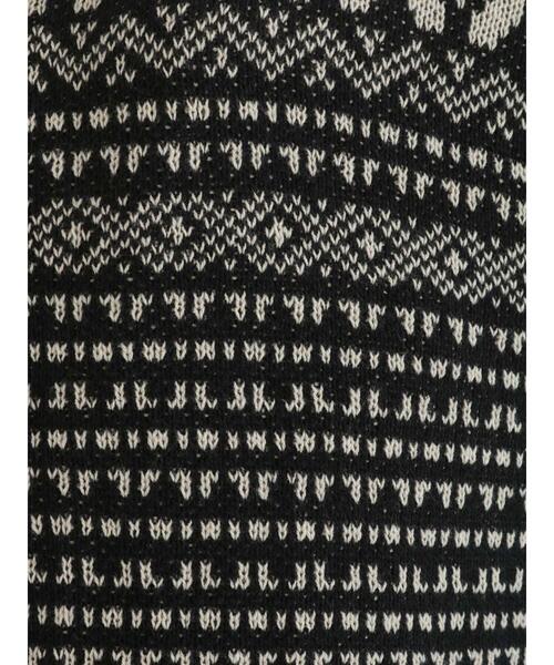 Samansa Mos2（サマンサ モスモス）の「前後着ジャカード柄カーディガン（カーディガン/ボレロ・レディース・グレー/ブラック/ベージュ・ﾌﾘ-）」の22枚目の写真