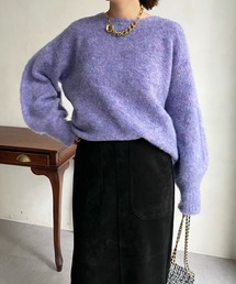 【WEB限定】クルーネックシャギープルオーバー