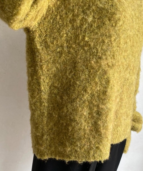 DouDou(ドゥドゥ)の「【WEB限定】クルーネックシャギープルオーバー(ニット/セーター・レディース・イエロー/パープル/ベージュ・FREE)」の4枚目の写真