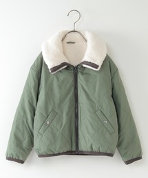 ikka（イッカ）の「【2WAY】キルトボアリバーシブルジャケット（120~160cm）（ブルゾン・キッズ）」