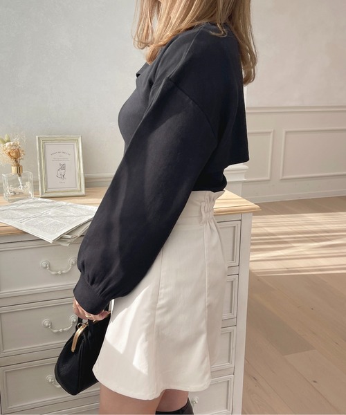 apres jour（アプレジュール）の「ロゴフロントオープンセット【ZOZOTOWN限定アイテム】（Tシャツ/カットソー・レディース・ライトピンク/アイボリー/ブルー/ブラック・X-LARGE/フリー）」の17枚目の写真