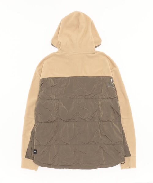 adidas(アディダス)の「アディダス adidas PRSVEFABMIXフリースフーディ(パーカー・メンズ・ベージュ/ブラック・3L/S/M/L/LL)」の3枚目の写真