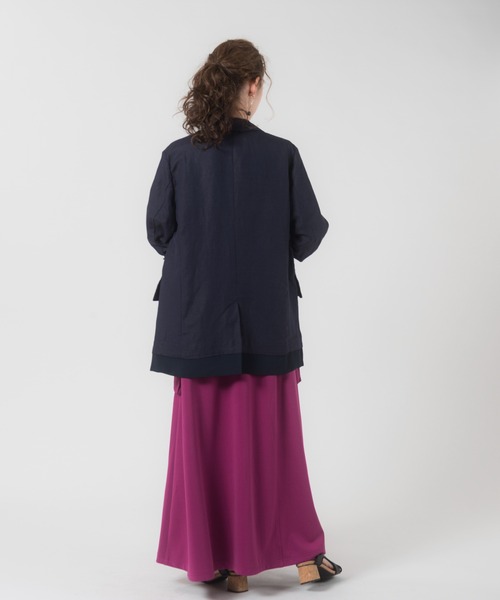 LAYMEE（レイミー）の「Alfons tailored jacket / アルフォンステーラード（テーラードジャケット・レディース・ミント/ネイビー/ホワイト・FREE）」の21枚目の写真