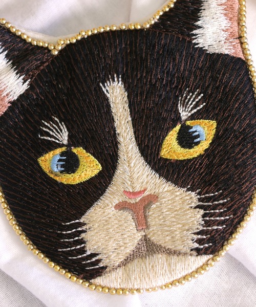 セール】キャット刺繍ポーチ（ポーチ）｜emesuelee