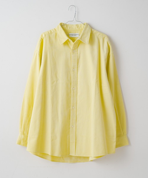 WHIMSIC（ウィムジック）の「【WHIMSIC】コーデュロイレギュラーカラーシャツ（シャツ/ブラウス・レディース・グリーン/イエロー/パープル/ブルー系その他/ブルー・FREE）」の5枚目の写真