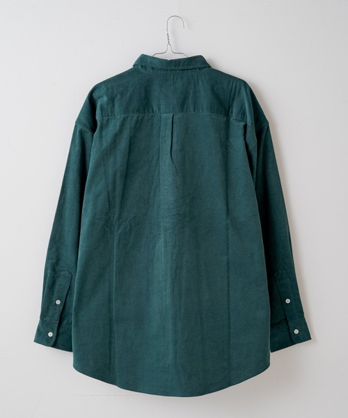 WHIMSIC（ウィムジック）の「【WHIMSIC】コーデュロイレギュラーカラーシャツ（シャツ/ブラウス・レディース・グリーン/イエロー/パープル/ブルー系その他/ブルー・FREE）」の12枚目の写真