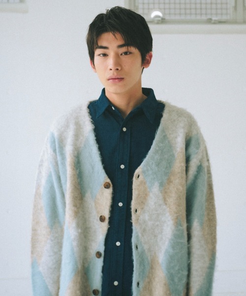 WHIMSIC（ウィムジック）の「【WHIMSIC】コーデュロイレギュラーカラーシャツ（シャツ/ブラウス・レディース・グリーン/イエロー/パープル/ブルー系その他/ブルー・FREE）」の6枚目の写真