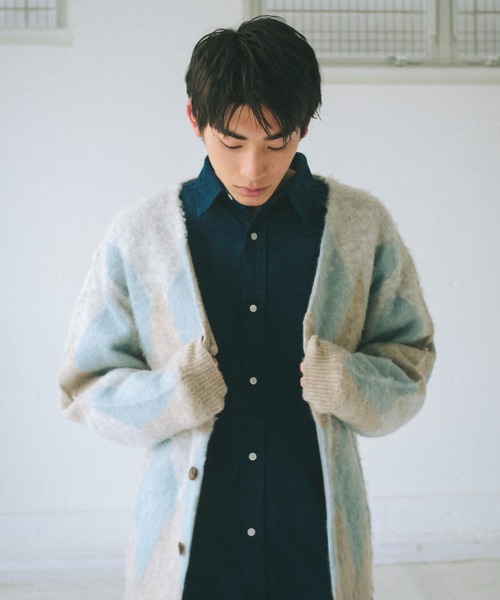 WHIMSIC（ウィムジック）の「【WHIMSIC】コーデュロイレギュラーカラーシャツ（シャツ/ブラウス・レディース・グリーン/イエロー/パープル/ブルー系その他/ブルー・FREE）」の7枚目の写真