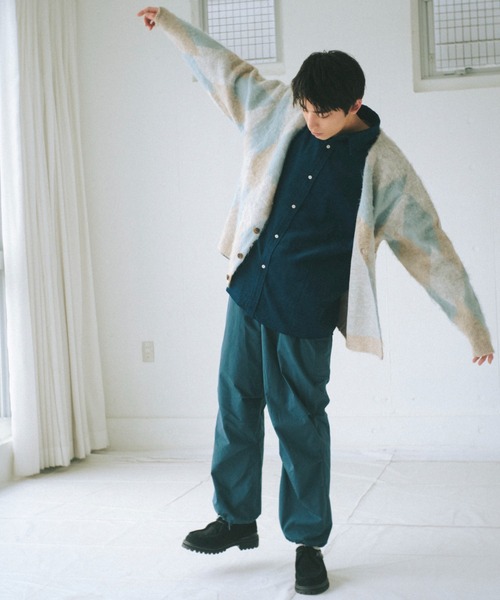 WHIMSIC（ウィムジック）の「【WHIMSIC】コーデュロイレギュラーカラーシャツ（シャツ/ブラウス・レディース・グリーン/イエロー/パープル/ブルー系その他/ブルー・FREE）」の10枚目の写真