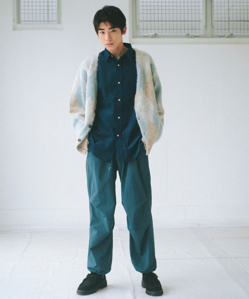 WHIMSIC（ウィムジック）の「【WHIMSIC】コーデュロイレギュラーカラーシャツ（シャツ/ブラウス・レディース・グリーン/イエロー/パープル/ブルー系その他/ブルー・FREE）」の11枚目の写真