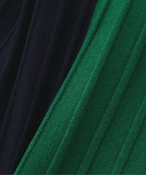 N.(N. Natural Beauty Basic)(エヌエヌナチュラルビューティーベーシック)の「◆カラーブロッキングハイネックリブニット(ニット/セーター・レディース・ホワイト系その他/ベージュ系その他/ネイビー系・MEDIUM)」の19枚目の写真