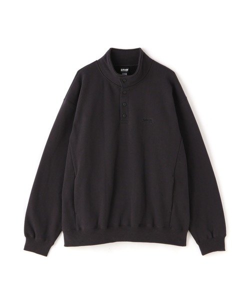 schott(ショット)の「Schott/ショット/SNAP SWEATSHIRT/スナップ スウェットシャツ(スウェット・メンズ・その他/キナリ/チャコール/オリーブ系・2XL/M/L/XL)」の3枚目の写真